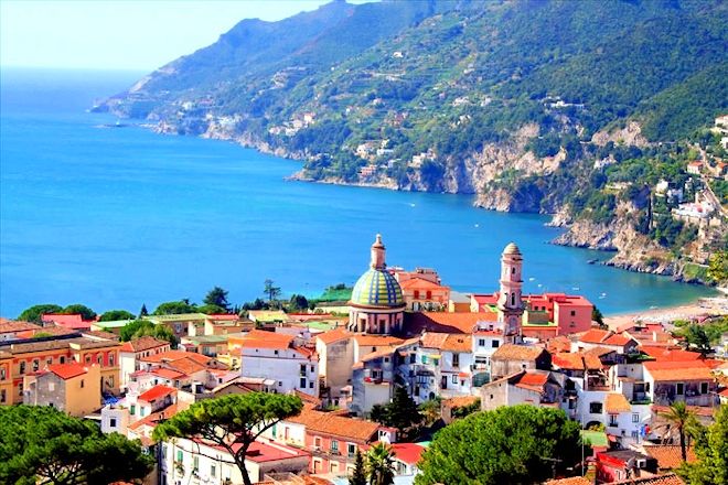 Panorama of the town Vietri sul Mare, Salerno, Italy (picture borrowed from the website mlsp2016.conwiz.dk).
